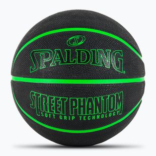 Basketbalová lopta Spalding Phantom basketball black/green veľkosť 6