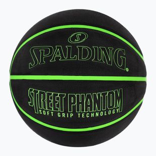 Basketbalová lopta Spalding Phantom basketball black/green veľkosť 6