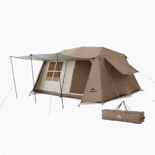 Kempingový stan pre 4 osoby Naturehike Village 13 Ridge Ultimate Edition brown/ti black