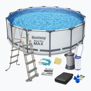 Bestway Steel Pro Max Pool Set 5612Z 488 x 122 cm sivá