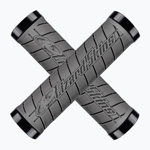 Gripy na riadidlá Lizard Skins Dual-Clamp Logo graphite