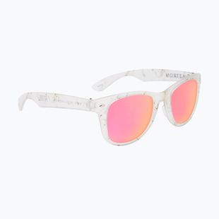 Slnečné okuliare Aztron Party white marble print/polarized rose pink mirror/brown