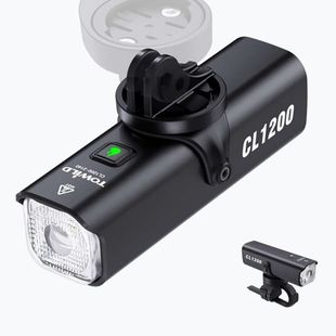 Predné svetlo na bicykel Towild CL1200 black