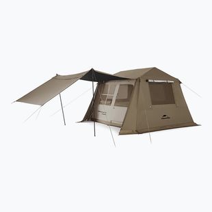 Kempingový stan Naturehike Village 6.0 brown pre 4 osoby