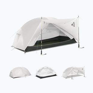 Trekingový stan pre 2 osoby Naturehike Mongar Pro 2 20D light grey