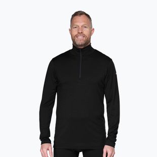 Pánska termo mikina Devold Breeze Plus Merino 200 Zip Neck black
