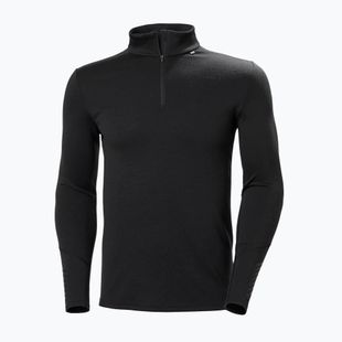 Pánska termo mikina Helly Hansen Lifa Merino Midweight 1/2 Zip black