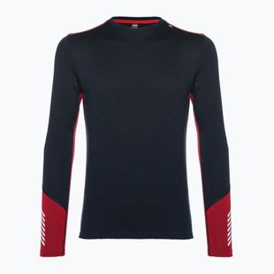 Pánska termoaktívna mikina Helly Hansen Lifa Merino Midweight Crew navy/598