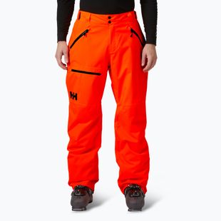 Pánske lyžiarske nohavice Helly Hansen Sogn Cargo neon orange