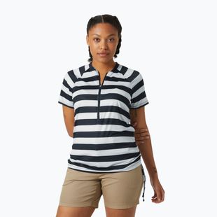 Dámske tričko Helly Hansen Siren 1/2 Zip navy stripe