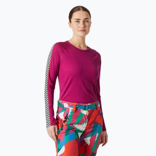 Dámska termoaktívna mikina Helly Hansen Lifa Active Stripe Crew magenta 2.0