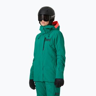 Dámska lyžiarska bunda Helly Hansen Powshot emerald