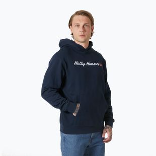 Pánska mikina Helly Hansen Core Graphic Sweat Hoodie navy