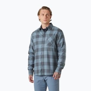 Pánska košeľa Helly Hansen Aker Flannel LS jungle green buffalo plaid