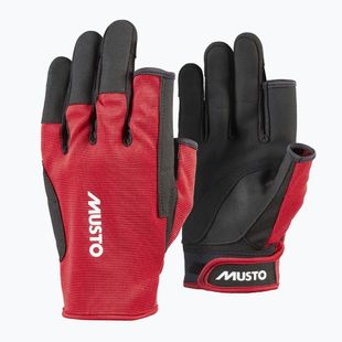 Musto Essential Sailing Long Finger 2.0 pravé červené plachetnicové rukavice