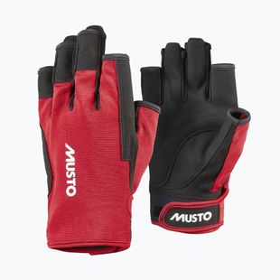 Jachtárske rukavice Musto Essential Sailing Short Finger 2.0 true red