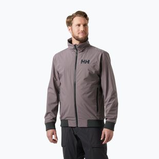 Pánska jachtárska bunda Helly Hansen HP Racing Lifaloft Bomber sparrow grey