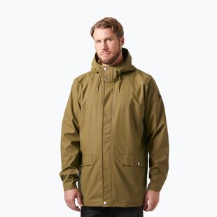 Pánska bunda do dažďa Helly Hansen Moss Rain Coat sepia