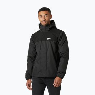 Pánska bunda do dažďa Helly Hansen Vancouver Fleece Lined ebony