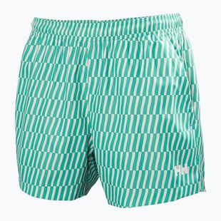 Pánske jachtárske šortky Helly Hansen Newport Trunk 4.5" dark mint offset stripe ao