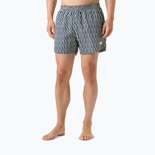Pánske jachtárske šortky Helly Hansen Newport Trunk 4.5" navy offset stripe aop
