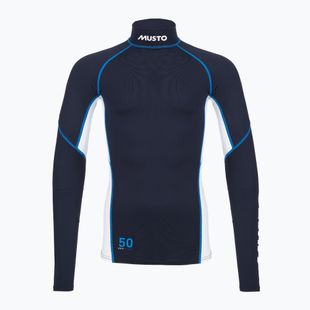 Pánske plavecké tričko longsleeve Musto Championship Rash Guard navy/white