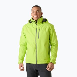 Pánska jachtárska bunda Helly Hansen Crew Hooded Midlayer 2 luminous green