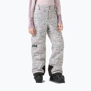 Detské lyžiarske nohavice Helly Hansen Diamond purple clay aop