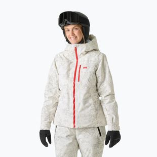 Dámska lyžiarska bunda Helly Hansen Valdisere 3.0 cream new nordic aop