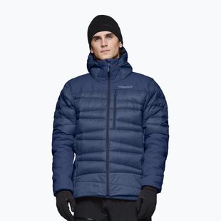 Pánska páperová bunda NORRONA Falketind Down 750 Zip Hood indigo night