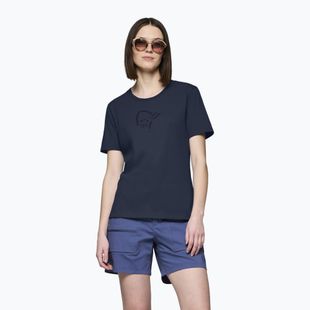 Dámske tričko NORRONA Cotton Viking indigo night/sky captain