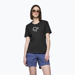 Dámske tričko NORRONA Cotton Viking caviar black