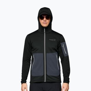 Pánska trekingová mikina NORRONA Falketind Warm2 Stretch Hood caviar black