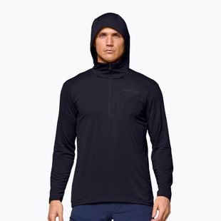 Pánska trekingová mikina NORRONA Falketind Warm1 Hood caviar black