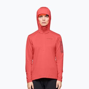 Dámska trekingová mikina NORRONA Falketind Warm1 Hood deep sea coral/baked apple