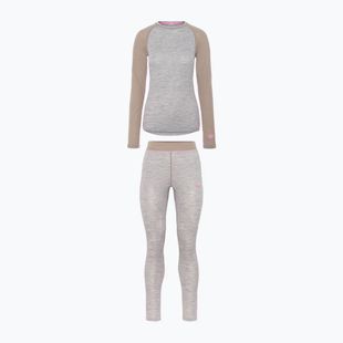 Dámska termo súprava KARI TRAA Kaia light grey melange