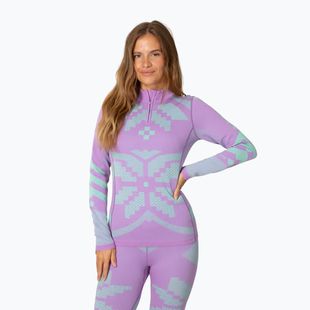Dámska termo bielizeň KARI TRAA Faith Half Zip violet
