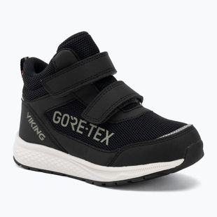 Detská obuv Viking Footwear Bouncy Mid 2V Gore-Tex čierna