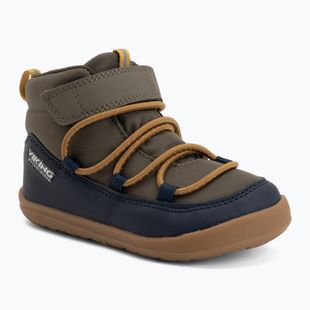 Detské barefoot topánky Viking Birch Barefoot Mid 1V Waterproof navy/olive