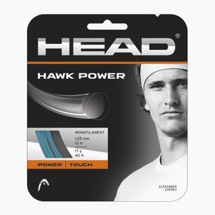 Tenisová struna HEAD Hawk Power 12 m sivá 281022