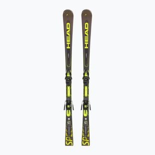 Zjazdové lyže HEAD Supershape e-Speed SW SF-PR + PRD 12 black/neon yellow