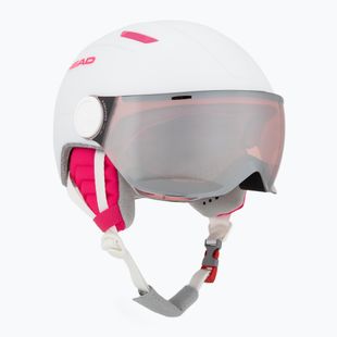 Detská lyžiarska prilba HEAD Maja Visor white/silver red