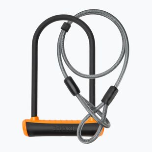 Zámok na bicykel OnGuard Neon 8154OR U-Lock čierno-oranžový