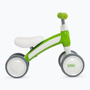 Qplay Cutey zeleno-biely bežecký bicykel 3864
