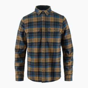 Pánska košeľa Fjällräven Singi Heavy Flannel tmavo tmavá/pohánkovo hnedá