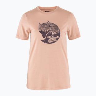 Dámske trekingové tričko Fjällräven Abisko Wool Fox chalk rose/ port