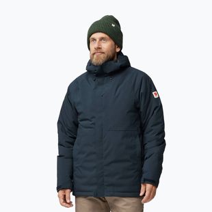 Pánska bunda do dažďa Fjällräven HC Hydratic Padded Trail dark navy