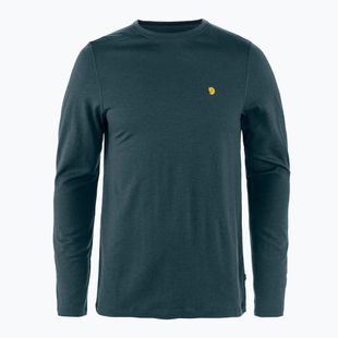 Pánske trekingové tričko longsleeve Fjällräven Bergtagen Merino mountain blue