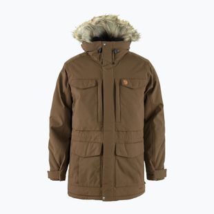 Pánska zimná bunda Fjällräven Nuuk Parka dark oak