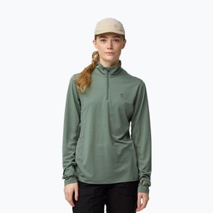 Dámska trekingová mikina Fjällräven Abisko Day Hike Half Zip patina green